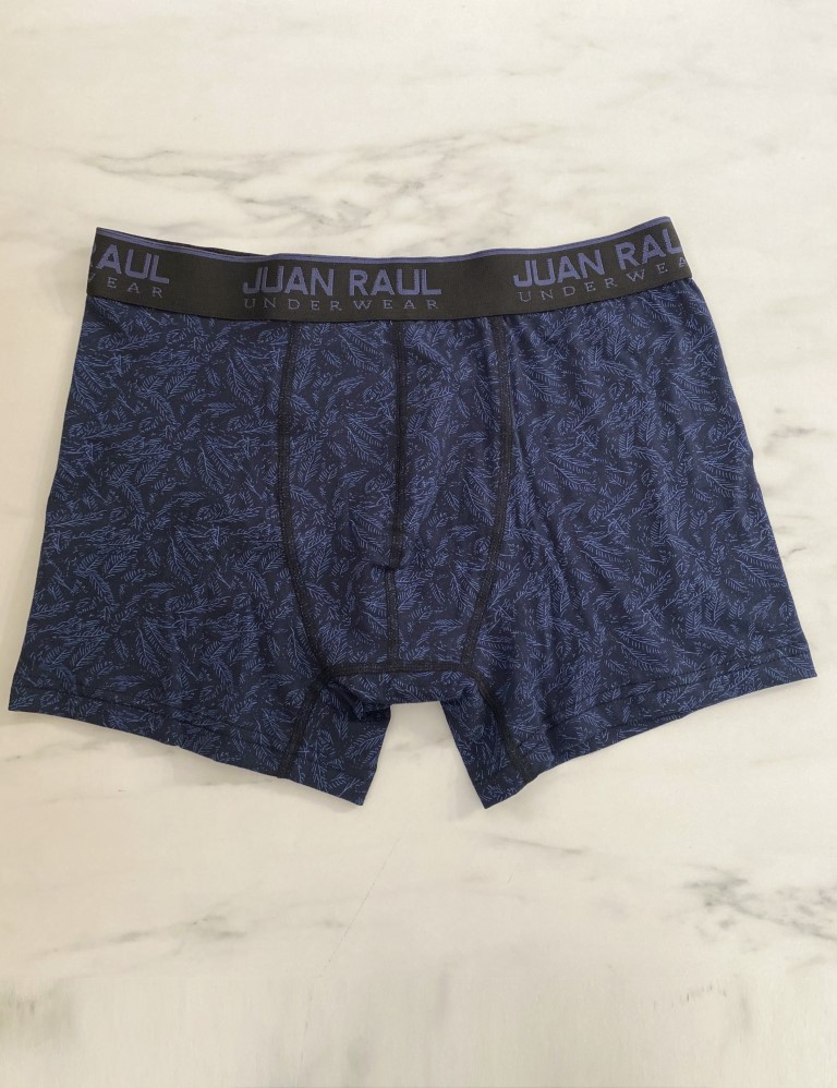 Ανδρικό βαμβακερό μπλε μποξεράκι με σχέδιο JR254186